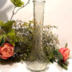 Vintage Indiana Hoosier Glass Bud Vase co. 4095